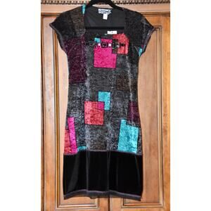 ROBERTO NALDI Collezioni Color Block Evening Party Dress Size 42/6 NEW!!!